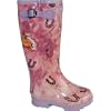 Welligogs Pink Horse shoe Hi Grip Wellington Boot