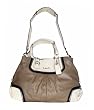 Authentic Coach Leather Spectator Ashley Carryall Bag 17096 Grey Multi
