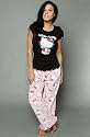 Hello Kitty Intimates The Kitty Craze Plush PJ Set,Sleepwear for Women