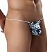 FEESHOW Men's Ice Silk G String Thong T-Back Underwear Bikini Briefs