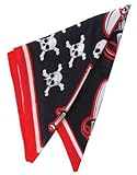 IMAGE OF Pirate Skull & Cross Bones Costume Bandana Head Scarf
