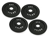 Cast Iron Olympic Discs - 5kg (x4)