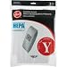 Hoover AH10040 Pleated HEPA Y Bag, 2 Pack