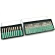 40 Diamond Coated Burs Jewelers Tools for Dremel 1/8"