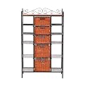 Manilla Five Drawer Kitchen Rack - Black