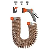 Gardena 4646 33-Foot Spiral Coil Garden Hose And Garden Sprayer Set