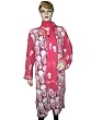 Dark Pink Embroidered Designer Tunic Top Xxl with Scarf