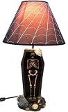 Creepy Coffin Shaped Skeleton Table Lamp W/ Shade Creepy Coffin Shaped Skeleton Table Lamp W/ Shade