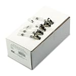 GBC 1122897 I.D. Badge Clips w/Mylar Strap, Snaps on ID Badge Holder, Clips to Clothing, 100/box