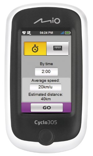Mio 305E HR + C GPS Cycle Computer  - White/Black