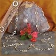 14K 40-inch Round/Oval Link Necklace