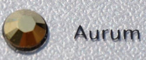 Swarovski Crystal Rhinestones ~ Style #2088 Flatback Rhinestones~ Size 20ss~ Foiled ~ Aurum (50 Pcs)