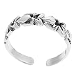 Sterling Silver Women's Frog Toe Ring Hypoallergenic Nickel Free .925 Stamp Adjustable Size