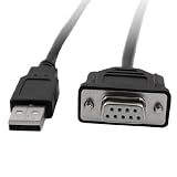 Gino 9.2 Ft USB to RS232 9 Pin Industrial Adapter PLC Cable for AB SLC5 03 04 05