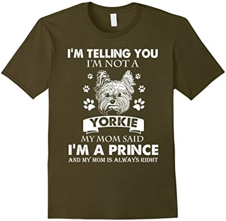 Men's Yorkie Shirt - Yorkie Prince T-shirt 2XL Olive