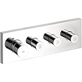 Axor 10751001 Starck, Thermostatic Shower System Trim with  3 Volume Controls in Chrome