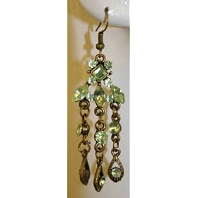 Saka's Dangle Fish-Hook Chandelier Earrings