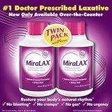 Miralax Polyethylene Glycol Laxative Formula, TWIN PACK - 60 Doses