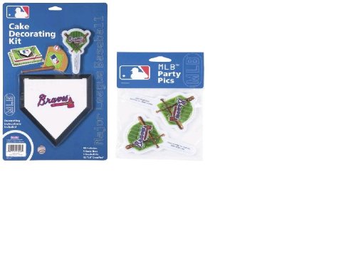 MLB Atlanta Braves Layon Cake/Cupcake Decorations