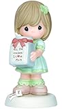 Precious Moments Girl Holding Jar Figurine