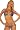 Brazilian Colorful Low Rise Two Piece Halter Bikini Women Swimsuit , Small