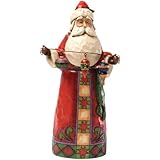 Enesco Jim Shore Heartwood Creek Classic Santa with Ornaments Figurine, 9-Inch