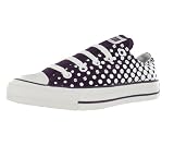 Converse Men's All Star Chuck Taylor Dots Ox Casual Shoe White, Purple