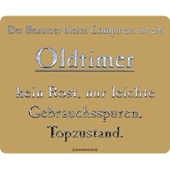 Der Benutzer dieses Computers Mousepad aus EPDM-Kautschuk elastisch abriebsicher PVC-frei 24x19,5 cm