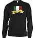 Italian Flag and Banner Tattoo Style Design Mens Thermal Shirt, Italia National Pride Mens Long Sleeve Thermal Shirt