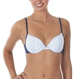 Xhilaration  Woven Bra - Blue Stripe
