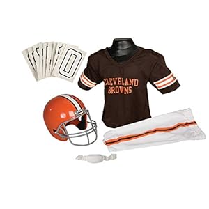 Franklin Sports NFL Cleveland Browns Deluxe Youth Uniform Set, Medium