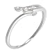 9ct White Gold Ladies 3 Spray Diamond Ring