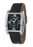 Ebel Tarawa Mens' Automatic Watch Stainless Steel Black Dial on Black Leather Alligator Strap 9127J40/5435136