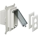 Arlington DBVS1C-1 Recessed Outlet Box Wall Plate Kit for New Vinyl Siding Construction