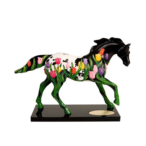 Trail of Painted Ponies Tip Toe Through The Tulips Figurine 6-1/4-Inch