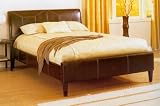 Queen Size Platform Bed Leatherette
