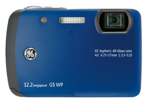 GE G5WP 12MP Waterproof Digital Camera with 4X Optical Zoom and 2.7-Inch LCD…