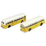 Classic Metal Works N Scale GMC TD 3610 Transit Bus 2-Pack - National City Lines Blank Destination 
