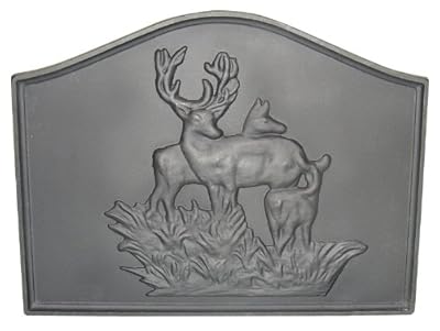 HomComfort CIFBDR Deer Cast Iron Fireback Plates