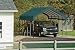 ShelterLogic 12x20x10 Square Tube CarPorts, Green Cover