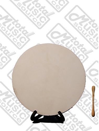 Bodhran Drum Rosewood 18" Celtic Irish Style Tunable, Double Fixed Crossbars