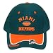 NFL OFFICIAL MIAMI DOLPHINS GREEN ORANGE CAP HAT ADJ