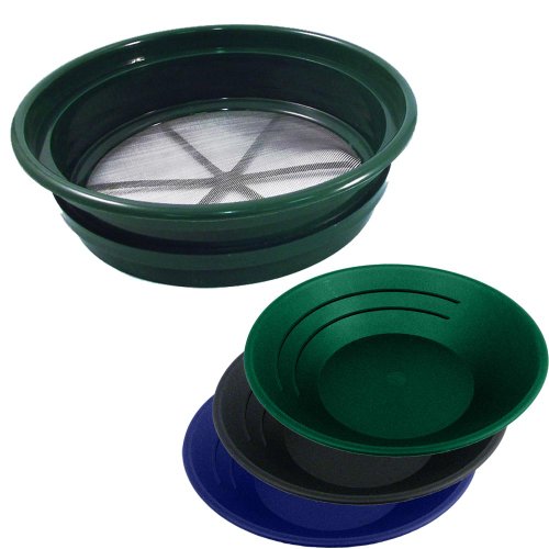 Gold Rush Sifting Classifier (1/8" Mesh) Screen Sieve Prospect Pan   FREE GOLD PAN