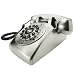 Electronics : Crosley Dreyfuss 500 Desk Phone CR58-Brushed Chrome
