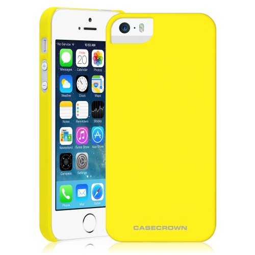 iPhone 5 \ 5s Case, CaseCrown Cali Snap On Case (Yellow Sunset)