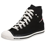 Diesel Exposure Hi Black White Womens Canvas New Trainers Shoes Boots