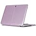 MOSISO MacBook Air 13 inch Case, Premium PU Leather Book Folio Protective Stand Cover Sleeve Compatible with MacBook Air 13 inch A1466 / A1369 (Older Version Release 2010-2017), Silky Light Purple