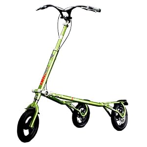 Trikke Tech T12 Series 3-Wheeled Carving Scooter (Metalic Green) by