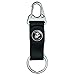 United States Marine Corps USMC White Black Officially Licensed Belt Clip-On Carabiner Leather Fabric Keychain Key Ring