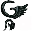 Water Buffalo Horn Organic Jewelry Ear Tribal, 3mm (8G) - Sold as a Pair